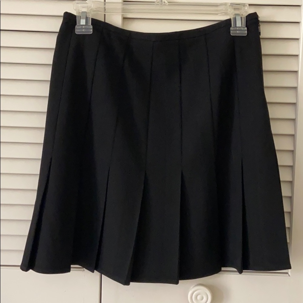 INC Black Pleated Skirt